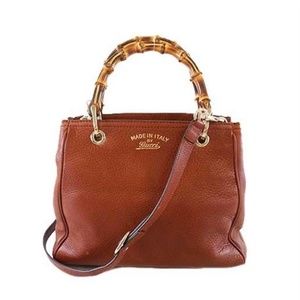 Authentic Gucci Bamboo Top Handle Bag